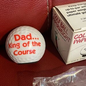 Happy Father’s Day weighted Golf ball gift Love vintage American Greeting Dad